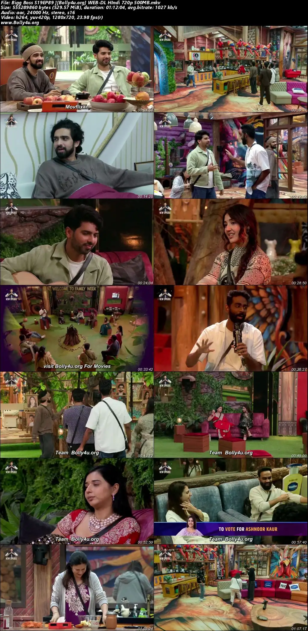 Bigg Boss 2025 WEB-DL Hindi S19EP89 Download 720p  480p