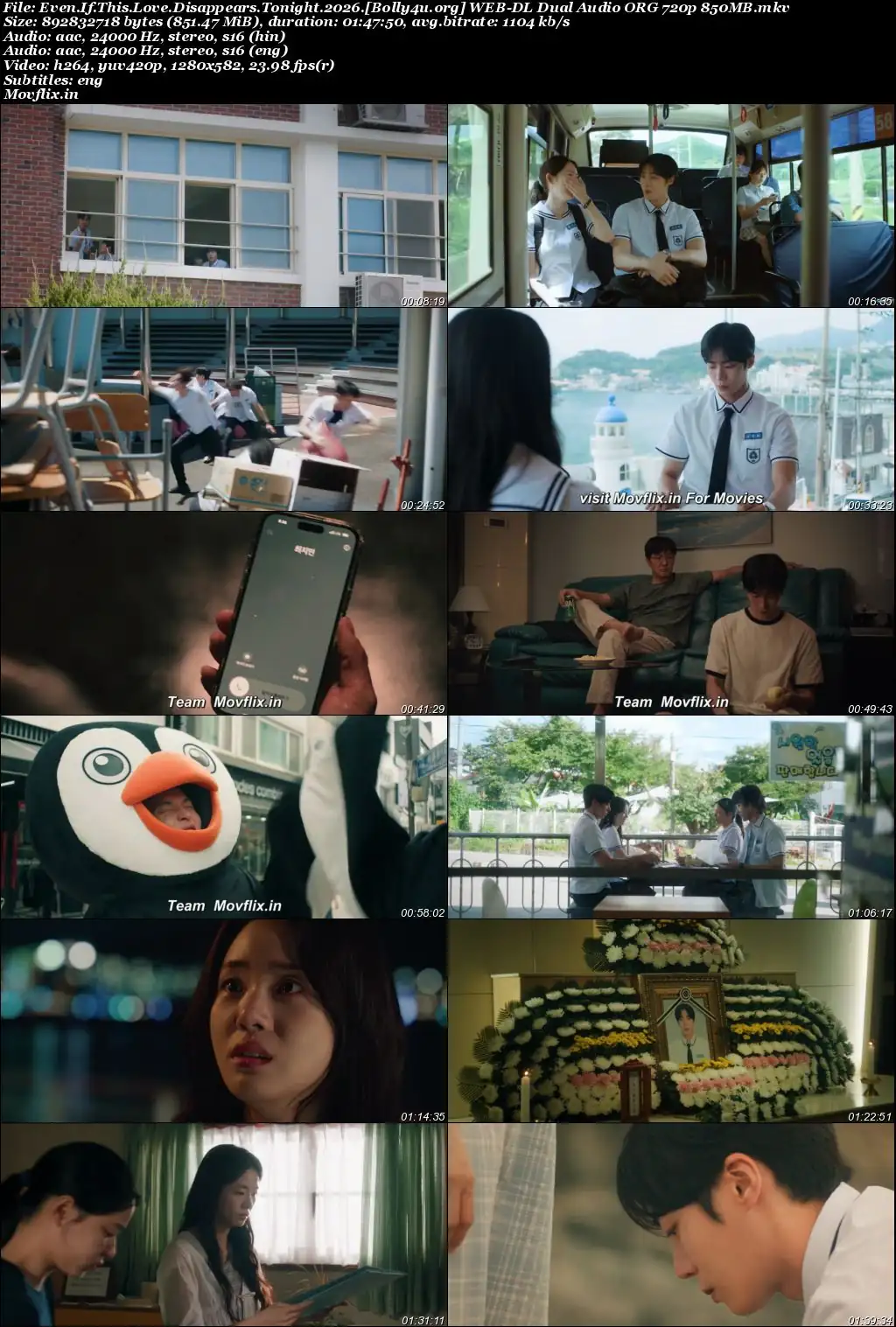 Even If This Love Disappears Tonight 2026 WEB-DL Hindi Dual Audio ORG Full Movie Download 1080p  720p  480p