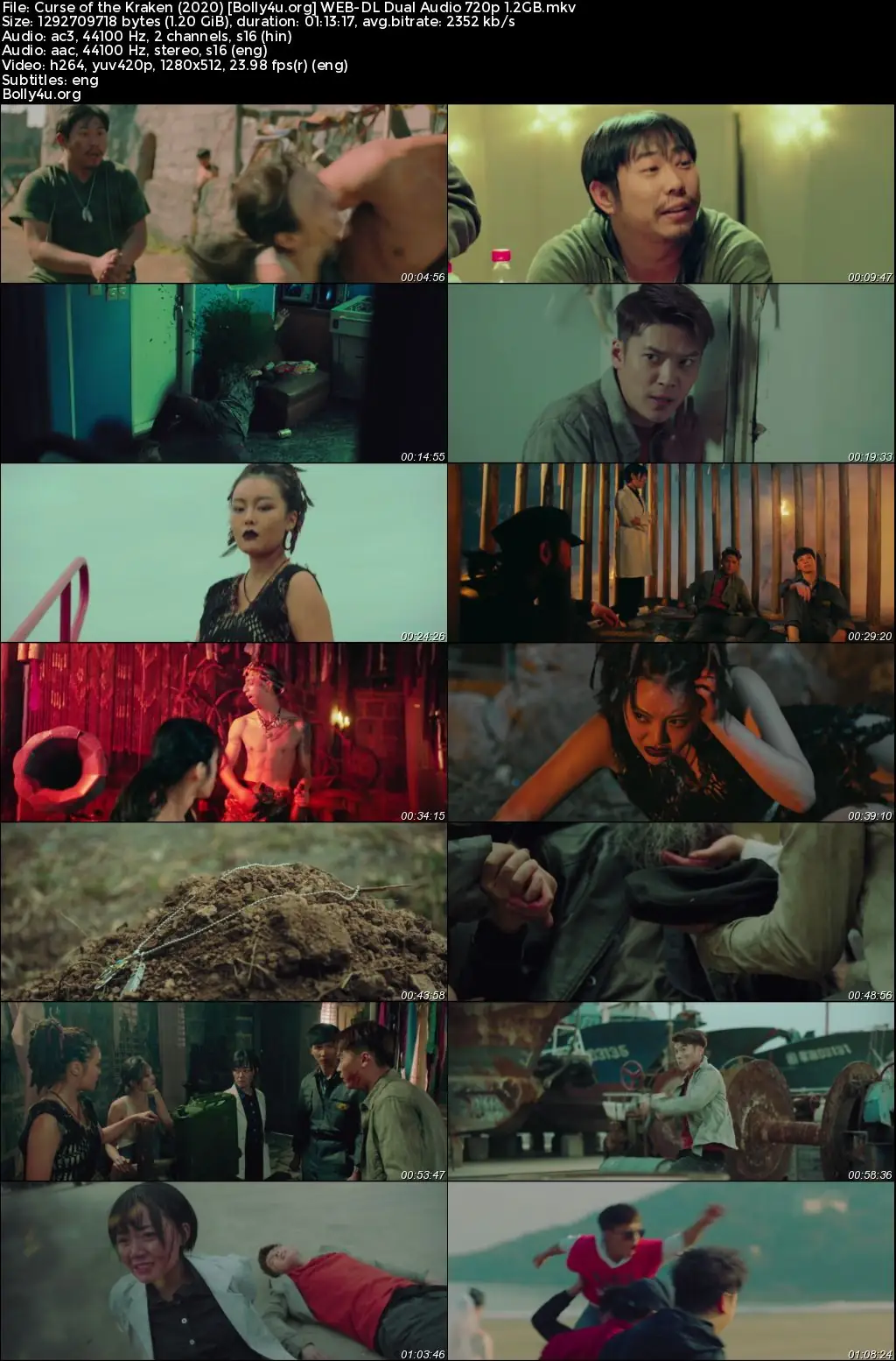 Curse of the Kraken 2020 WEB-DL Hindi Dual Audio Full Movie Download 720p  480p
