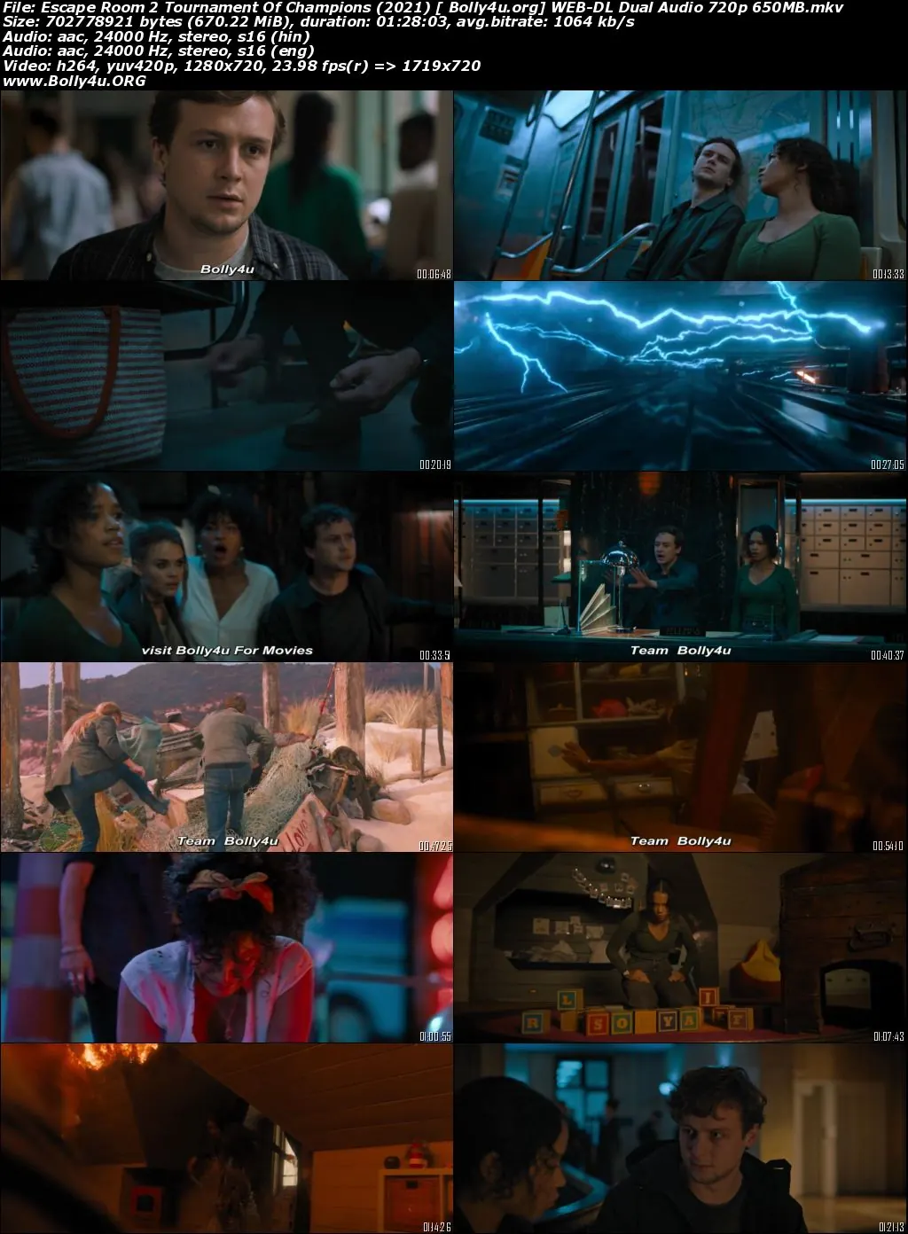 Escape Room 2 Tournament Of Champions 2021 WEB-DL Hindi Dual Audio ORG Download