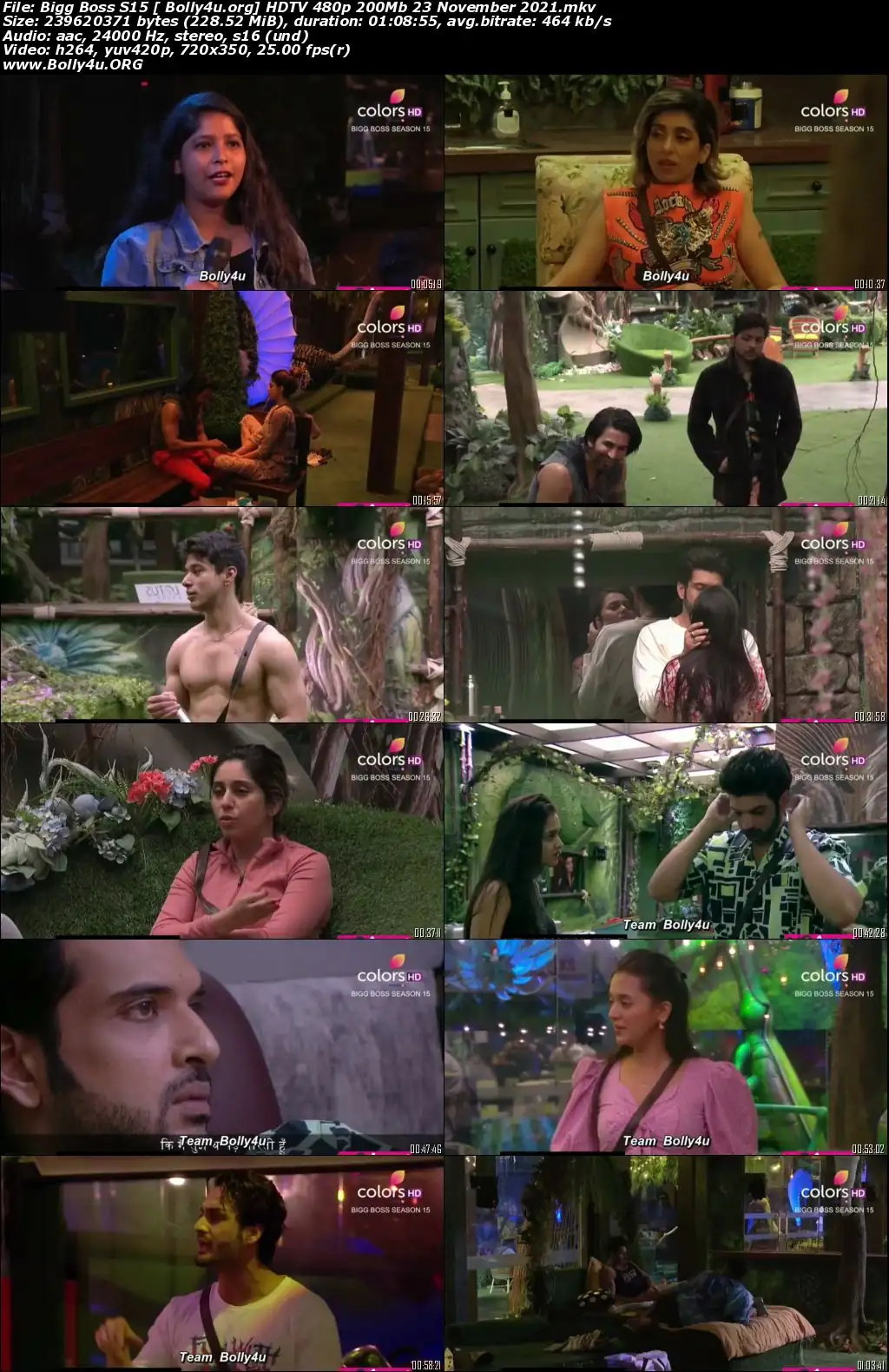 Bigg Boss S15 HDTV 480p 200Mb 23 November 2021 Download Bigg Boss S15 HDTV 480p 200Mb 23 November 2021 Download