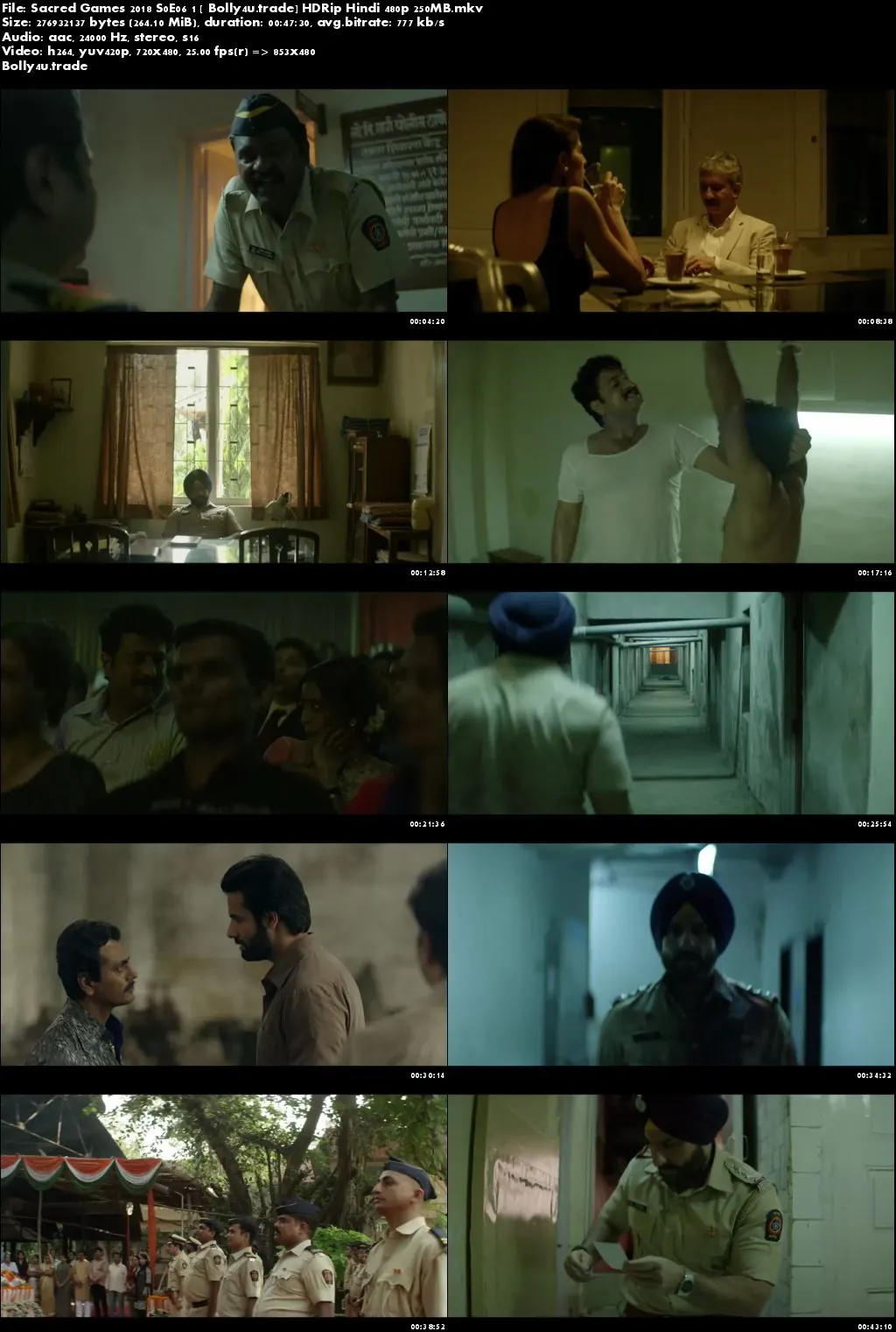 Sacred Games 2018 S01E06 HDRip 250MB Hindi 480p Download