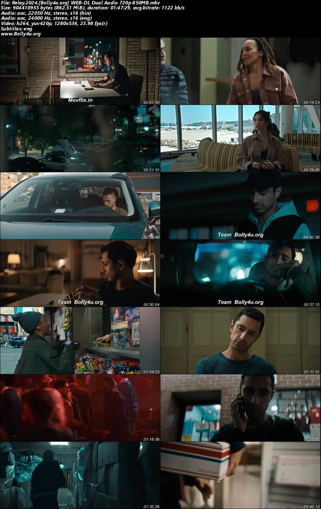 Relay 2024 WEB-DL Hindi Dual Audio ORG Full Movie Download 1080p  720p  480p