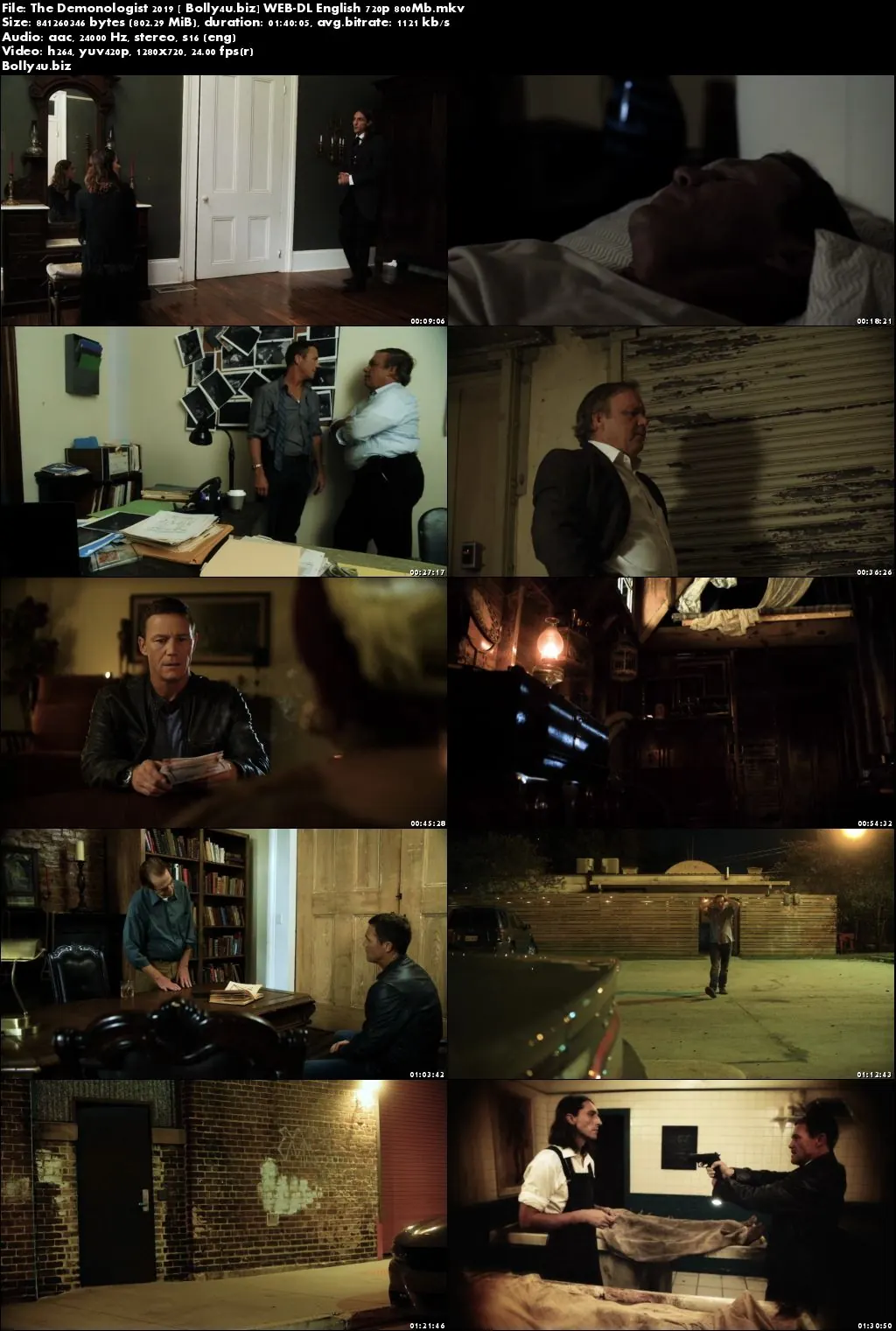 The Demonologist 2019 WEB-DL 800Mb English 720p Download