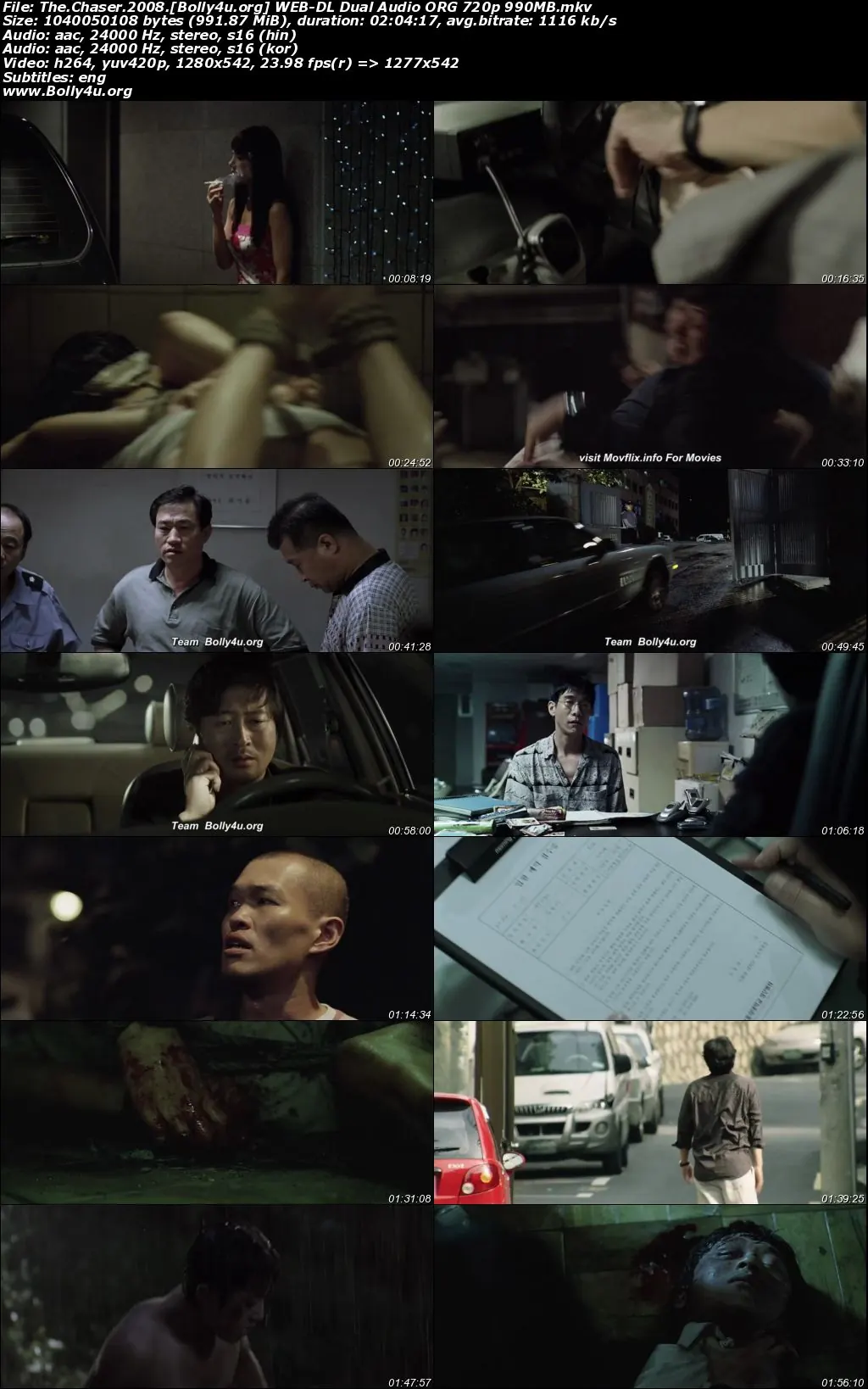The Chaser 2008 WEB-DL Hindi Dual Audio ORG Full Movie Download 1080p  720p  480p