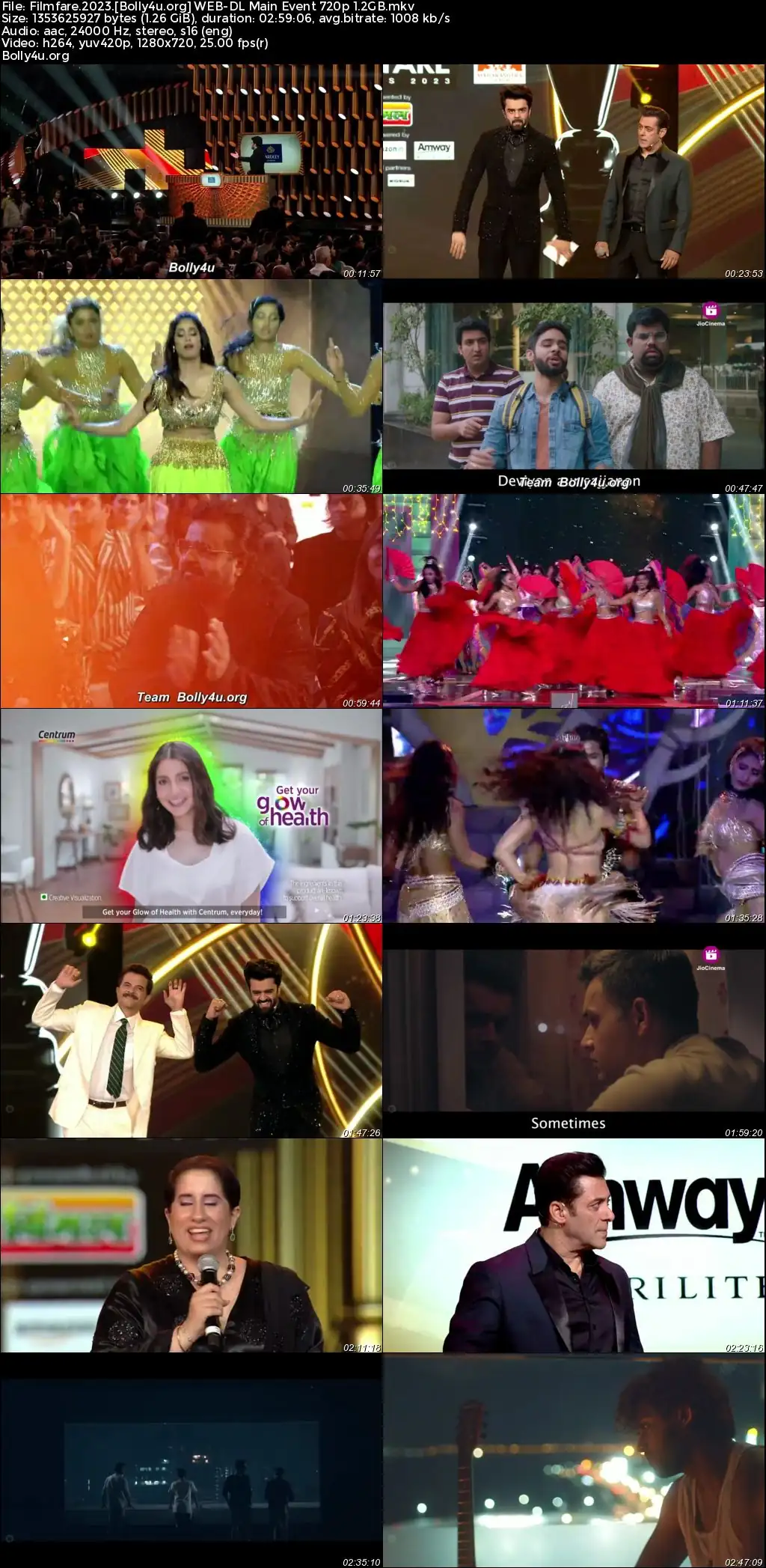 Filmfare 2023 WEB-DL Main Event 28th April 2023 720p 480p Download