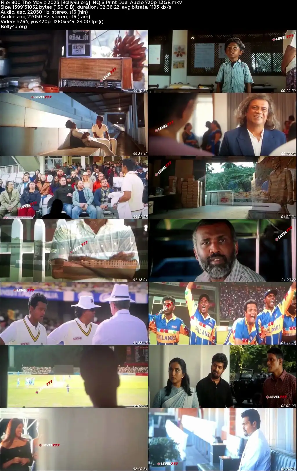 800 The Movie 2023 HQ S Print Hindi Dual Audio Full Movie Download 1080p  720p  480p