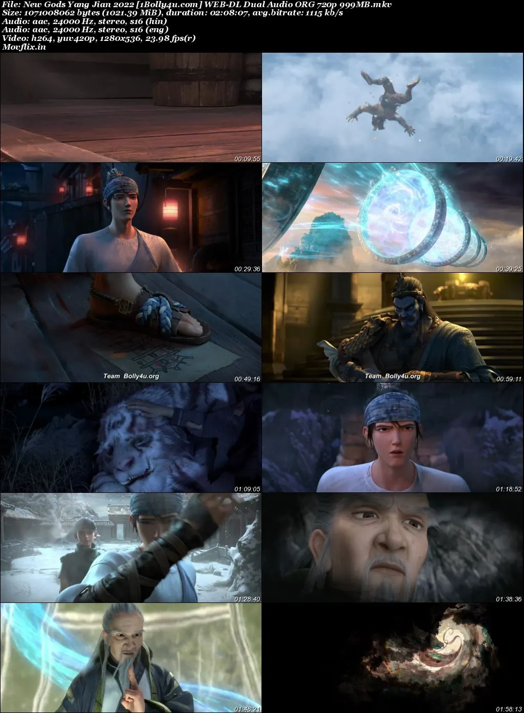 New Gods Yang Jian 2022 WEB-DL Hindi Dual Audio ORG Full Movie Download 1080p  720p  480p