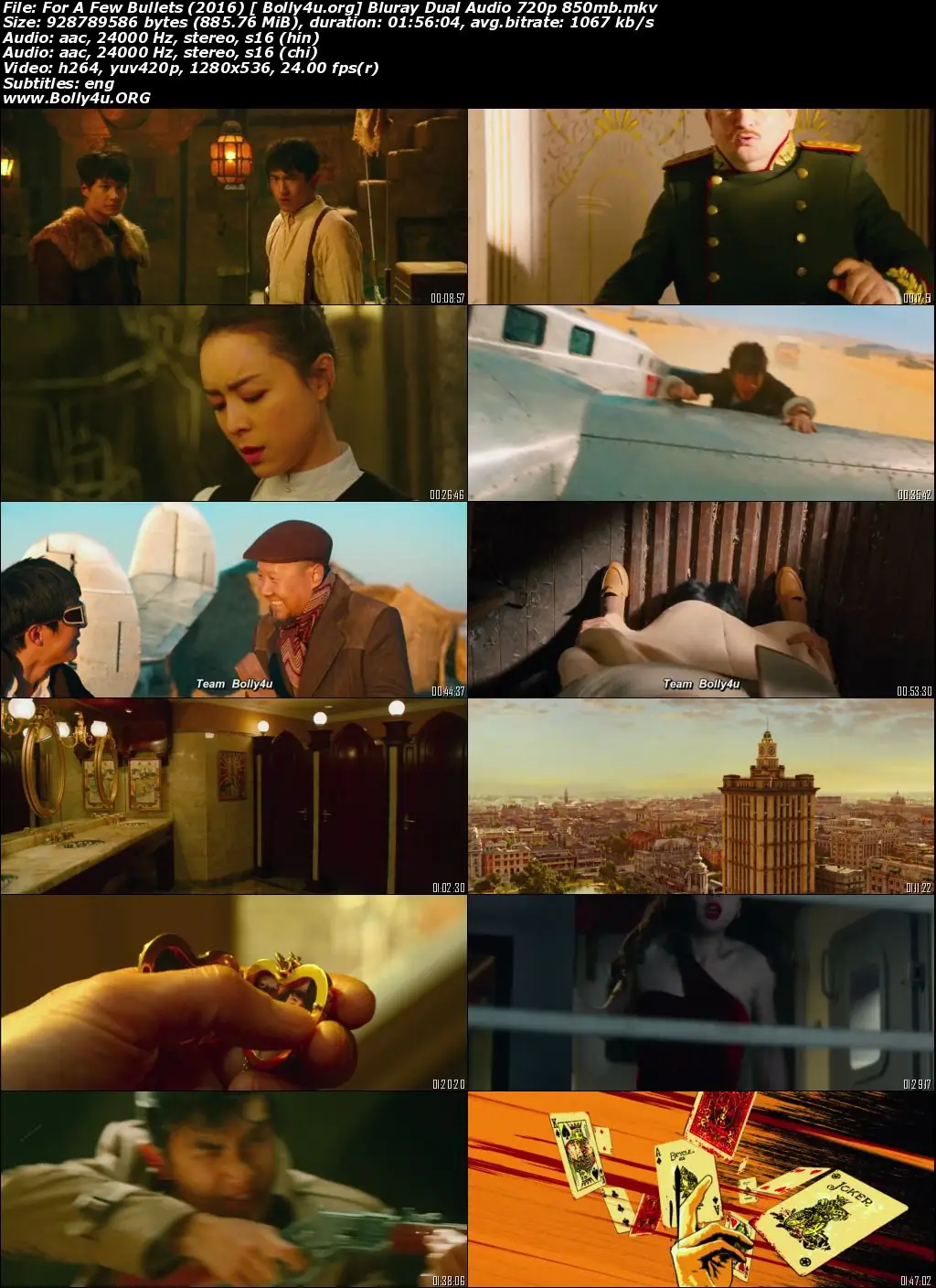 For A Few Bullets 2016 BluRay 300Mb Hindi Dual Audio 480p Download