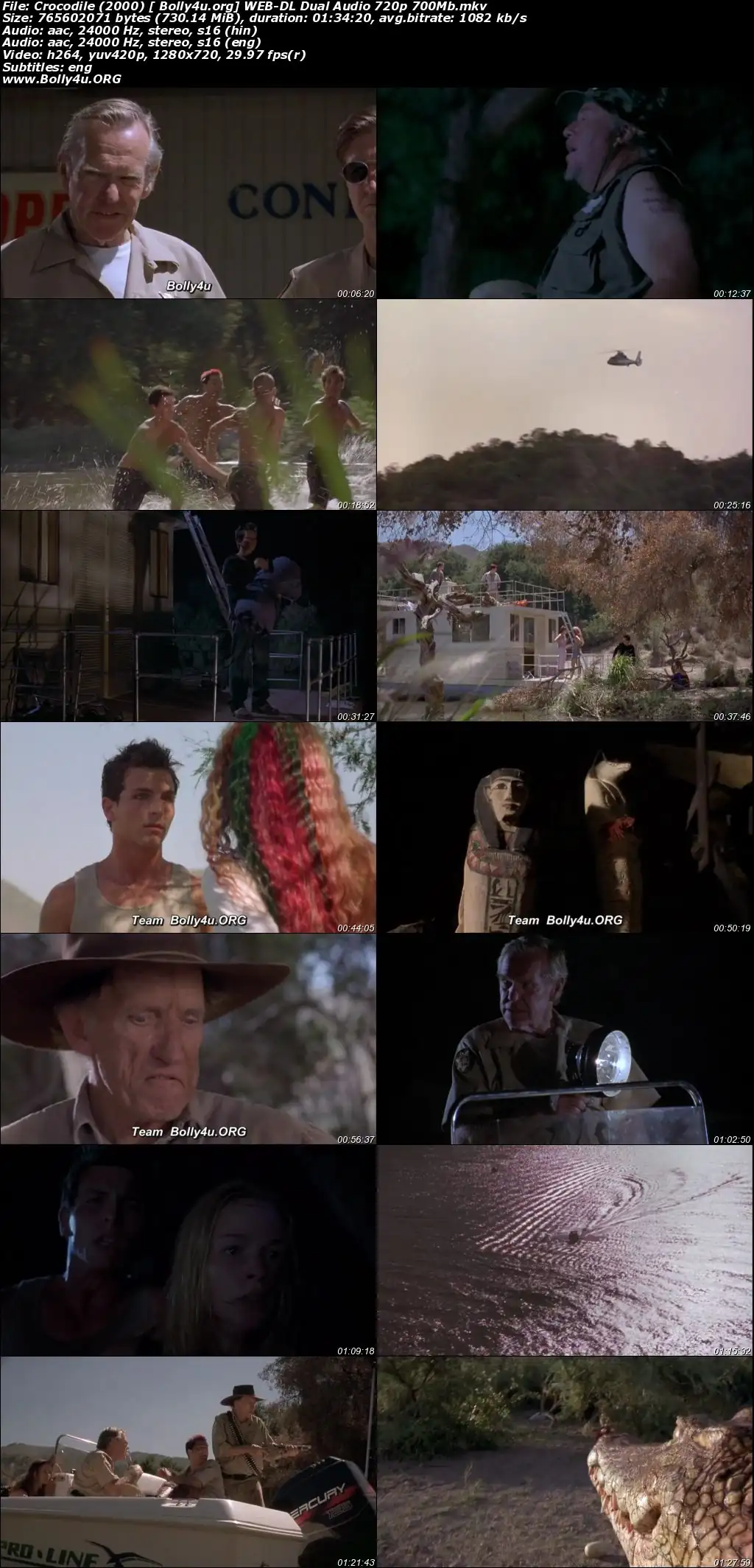 Crocodile 2000 WEB-DL 300Mb Hindi Dual Audio 480p Download