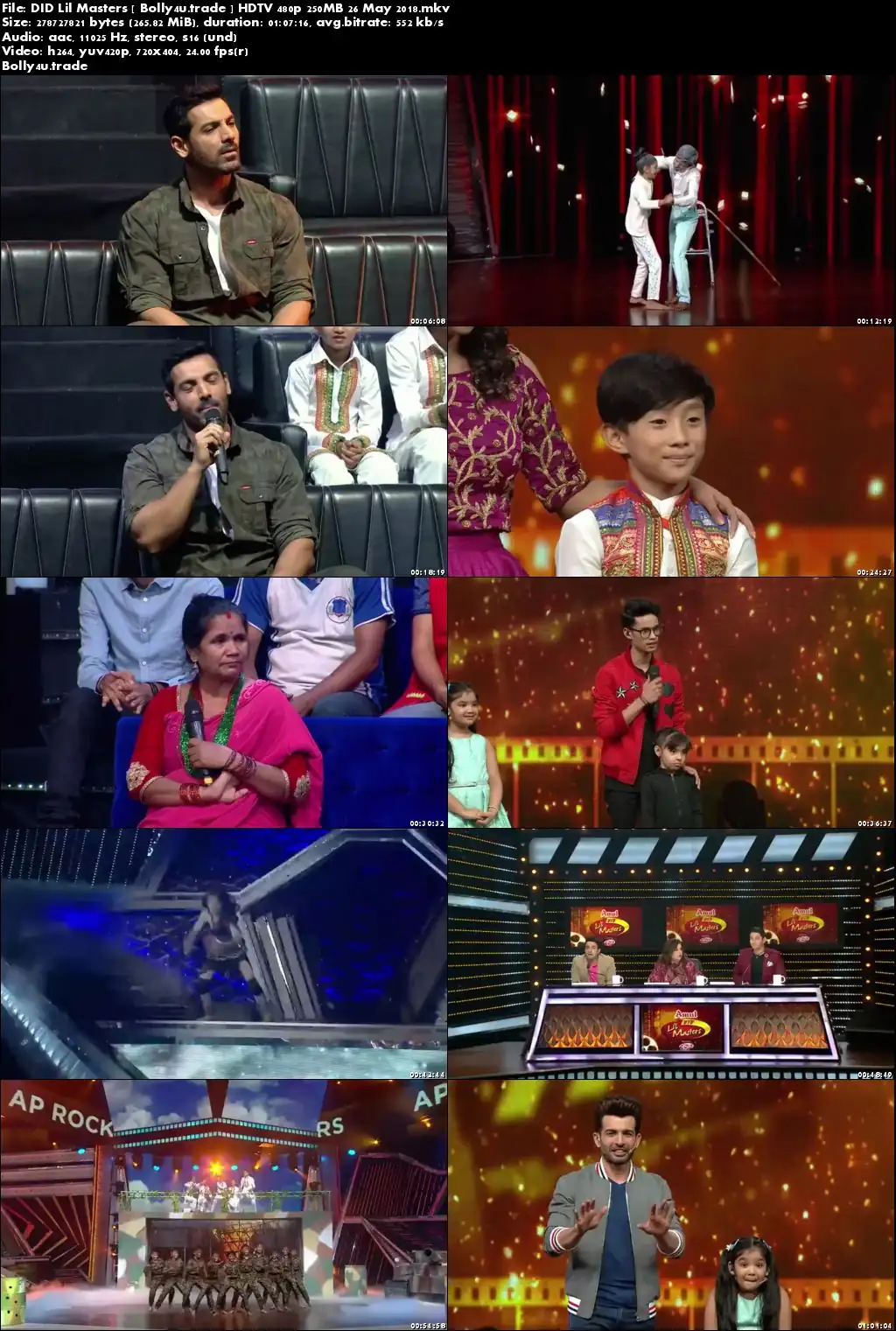 DID Lil Masters HDTV 480p 250MB 26 May 2018 Download