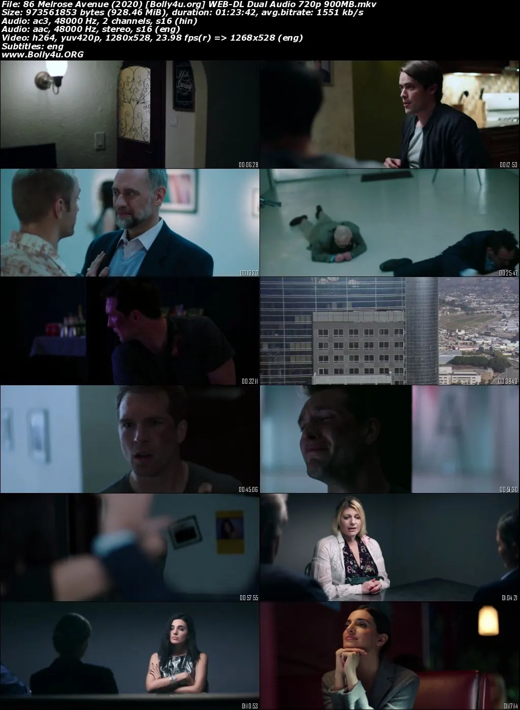 86 Melrose Avenue 2020 WEB-DL Hindi Dual Audio Full Movie Download 720p  480p