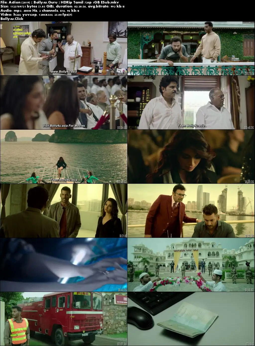 Action 2019 HDRip 1Gb Tamil 720p ESub Download