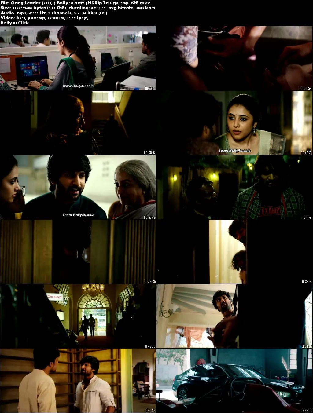 Gang Leader 2019 HDRip 1Gb Telugu 720p Download