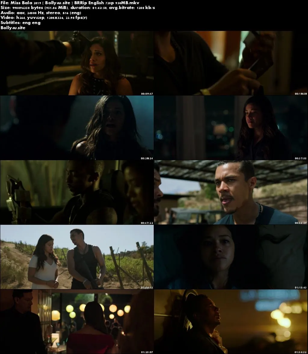 Miss Bala 2019 BRRip 300Mb English 480p Download