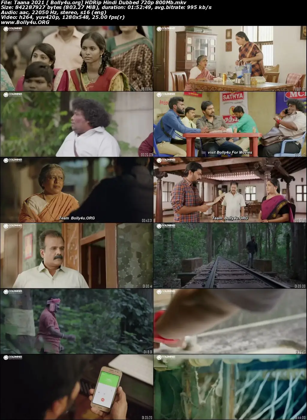 Taana 2021 HDRip 800Mb Hindi Dubbed 720p Download