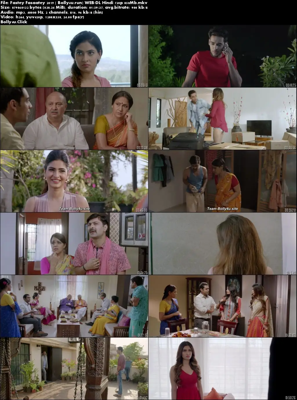 Fastey Fasaatey 2019 WEB-DL 850Mb Full Hindi Movie Download 720p