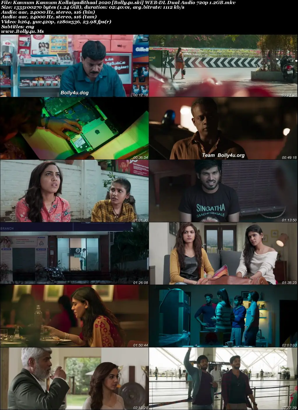 Kannum Kannum Kollaiyadithaal 2020 WEB-DL UNCUT Hindi Dual Audio ORG Full Movie Download 1080p  720p  480p
