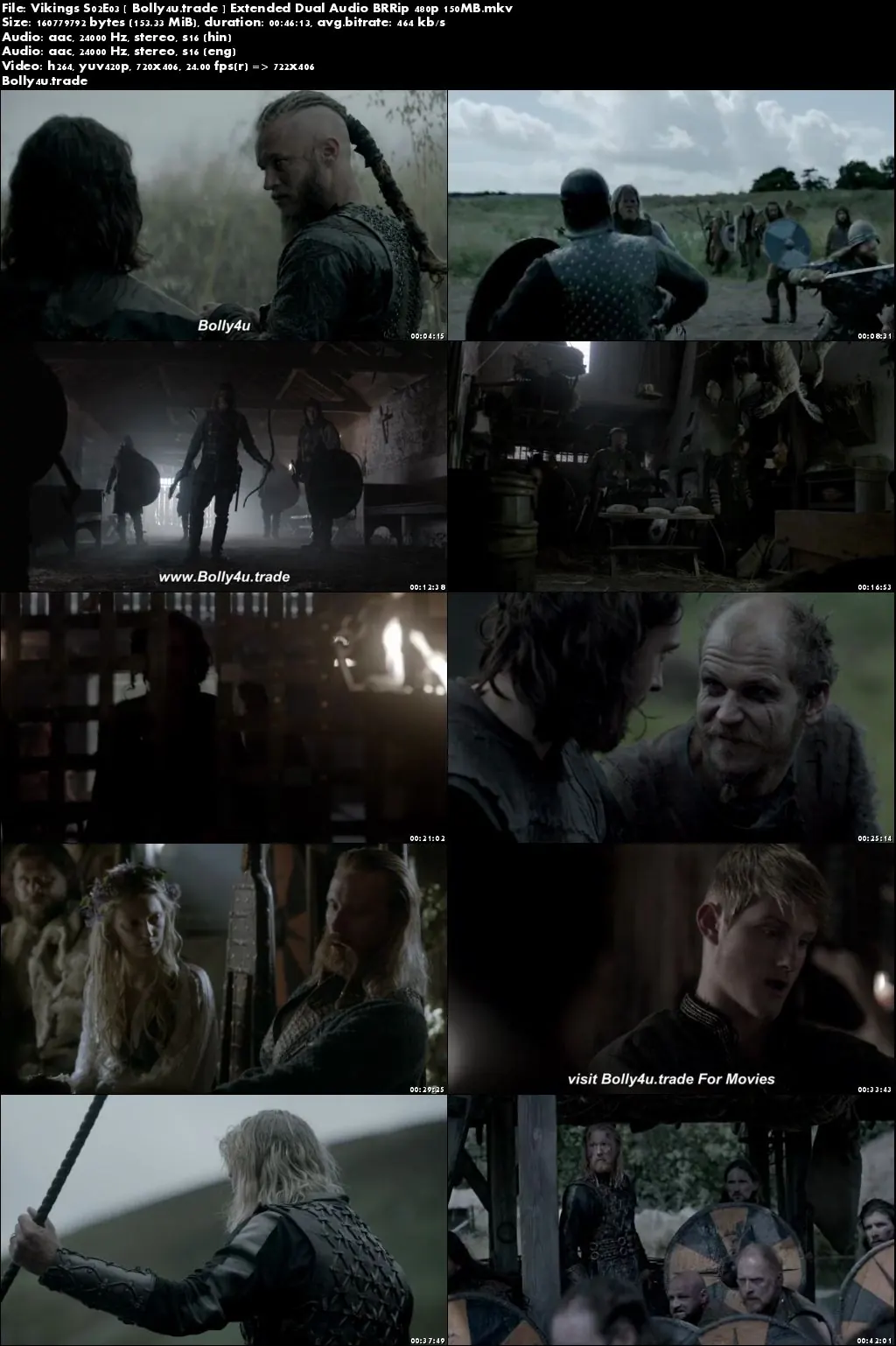 Vikings S02E03 BRRip 150MB Extended Hindi Dual Audio 480p Download