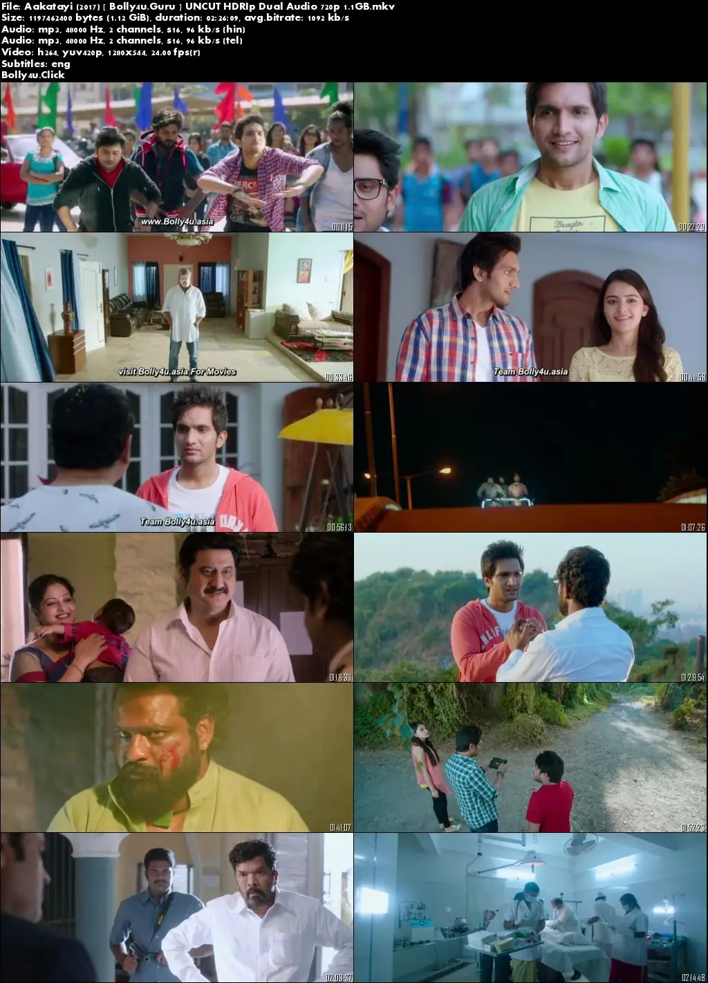Aakatayi 2017 HDRip 1.1Gb Hindi Dual Audio 720p Download