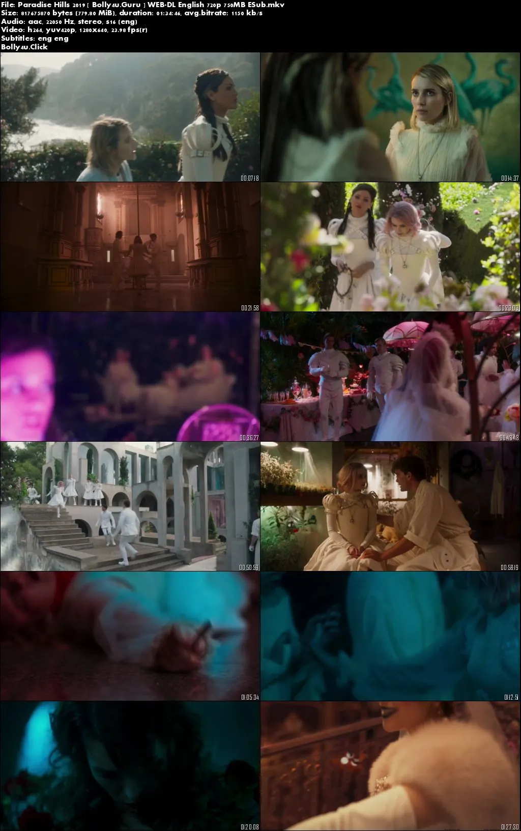 Paradise Hills 2019 WEB-DL 750MB English 720p ESub Download
