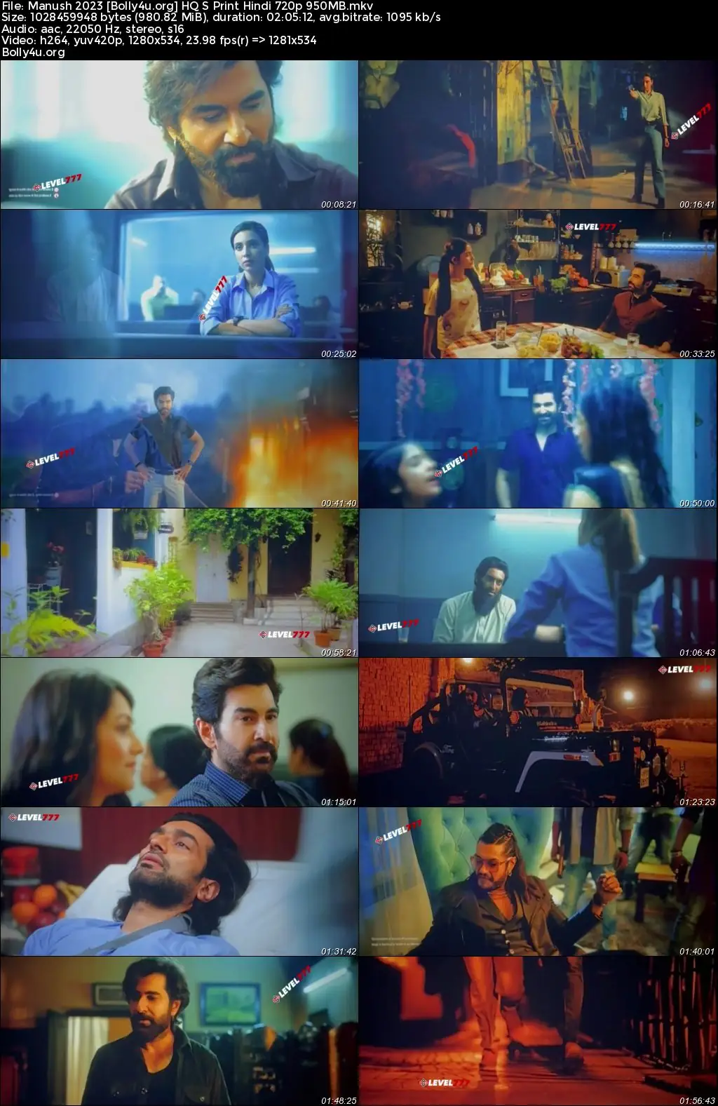 Manush Child of Destiny 2023 HQ S Print Hindi Full Movie Download 1080p  720p  480p
