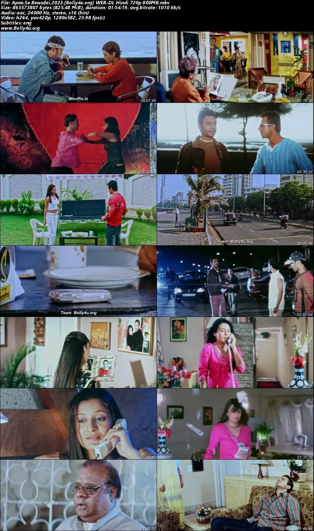 Apno Se Bewafai 2023 WEB-DL Hindi Full Movie Download 1080p  720p  480p