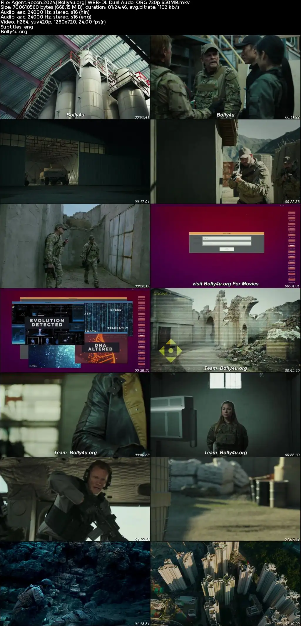 Agent Recon 2024 WEB-DL Hindi Dual Audio ORG Full Movie Download 1080p  720p  480p