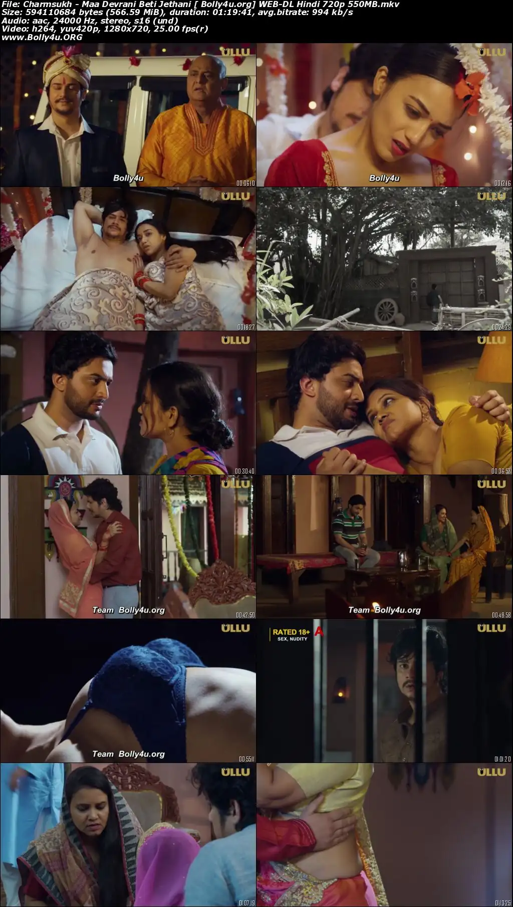 Charmsukh Maa Devrani Beti Jethani 2022 WEB-DL Hindi ULLU S01 720p 480p Download
