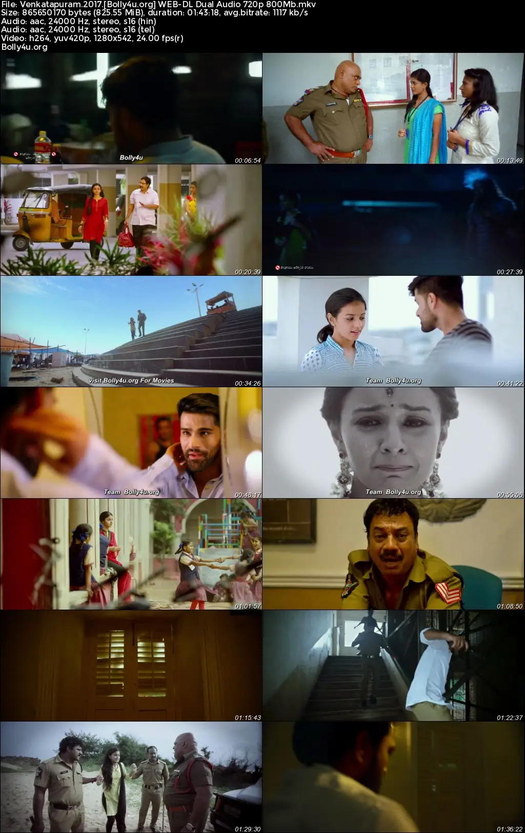 Venkatapuram 2017 WEB-DL UNCUT Hindi Dual Audio ORG Full Movie Download 1080p  720p  480p