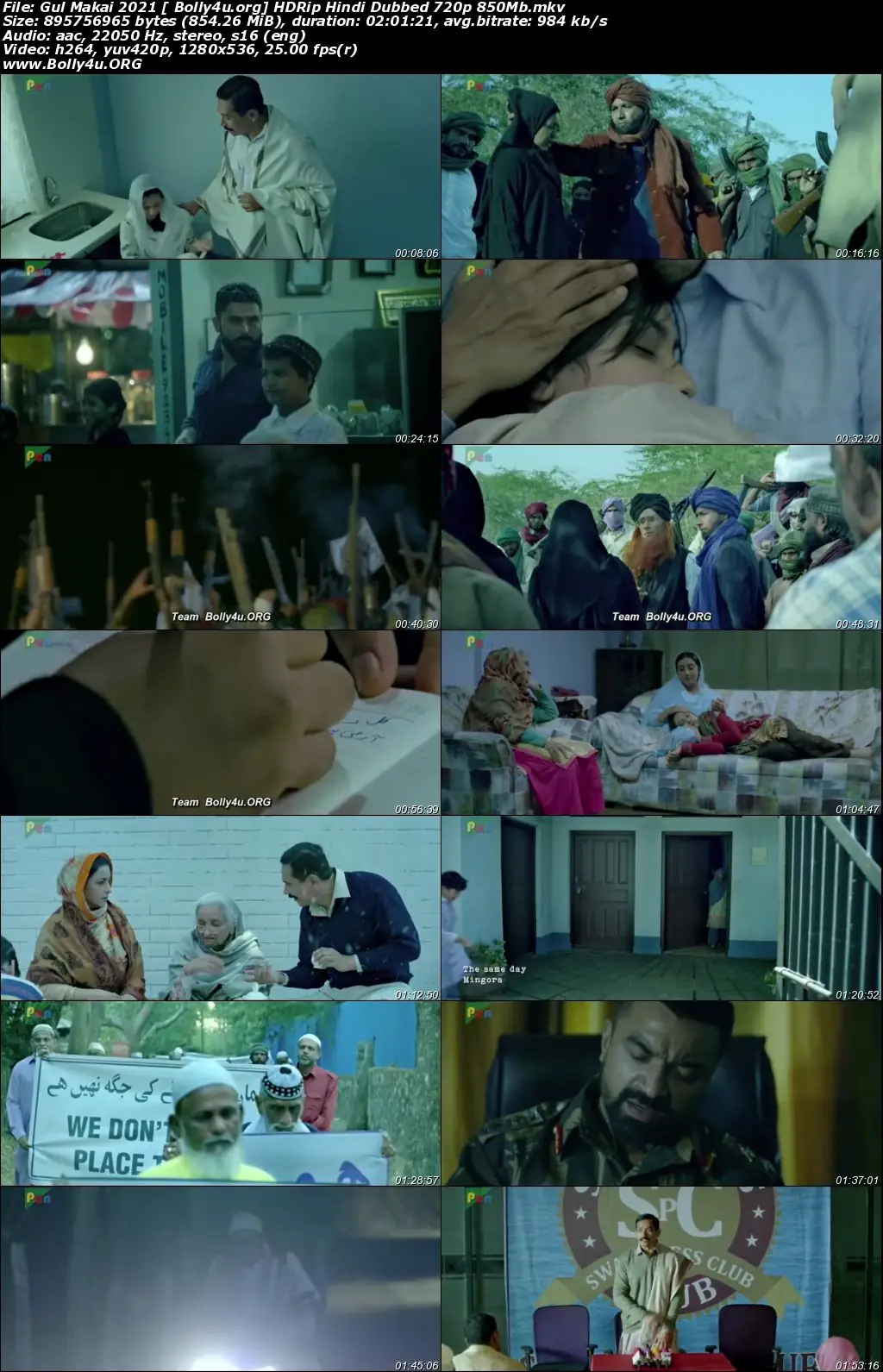 Gul Makai 2021 HDRip 350Mb Hindi Dubbed 480p Download