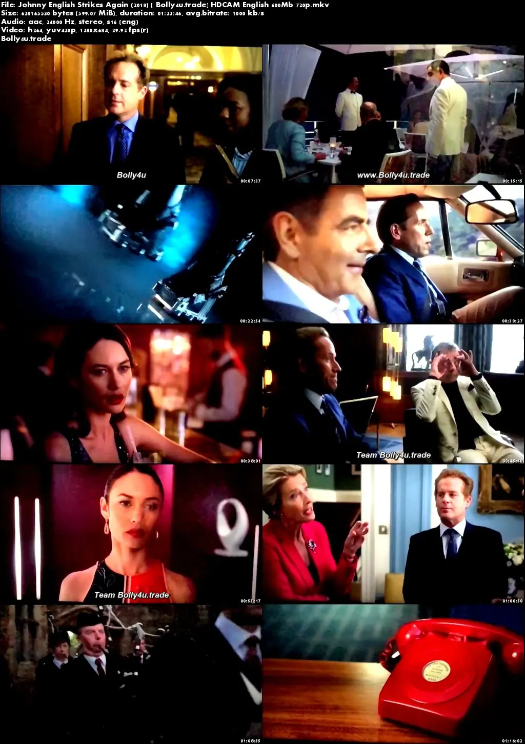 Johnny English Strikes Again 2018 HDCAM 250MB English 480p Download