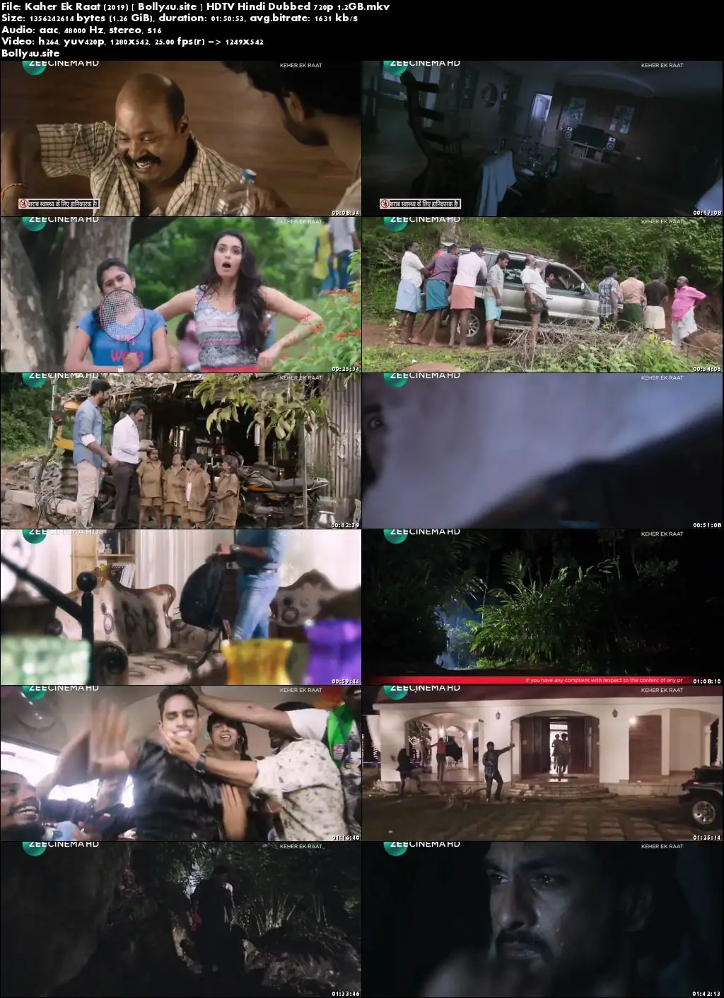 Kaher Ek Raat 2019 HDTV Hindi Dubbed 720p Download