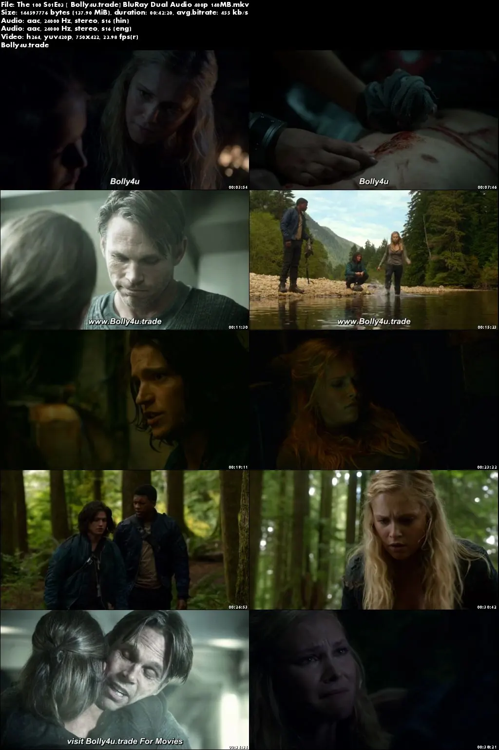 The 100 S01E03 BluRay 140Mb Hindi Dual Audio 480p Download