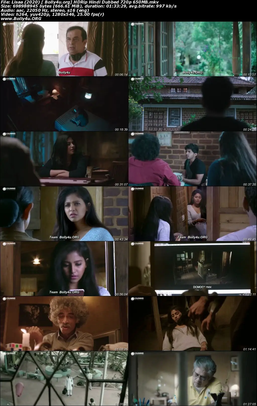 Lisaa 2020 HDRip 650Mb Hindi Dubbed 720p Download