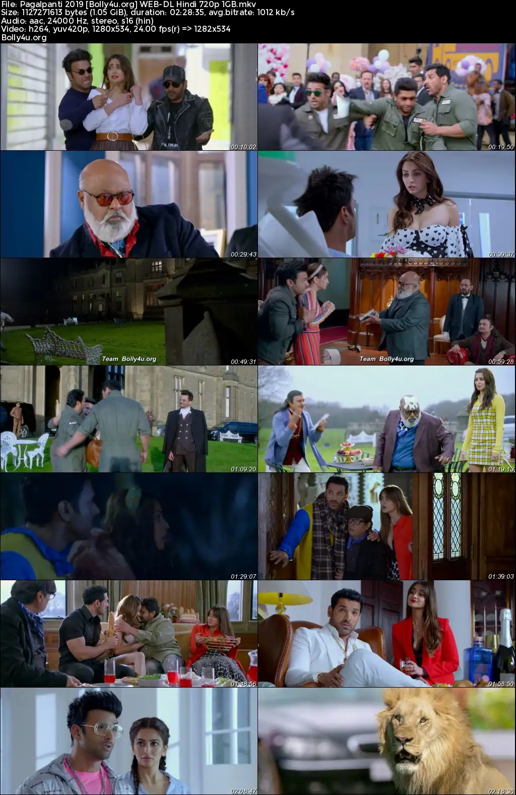 Pagalpanti 2019 WEB-DL Hindi Full Movie Download 1080p  720p  480p