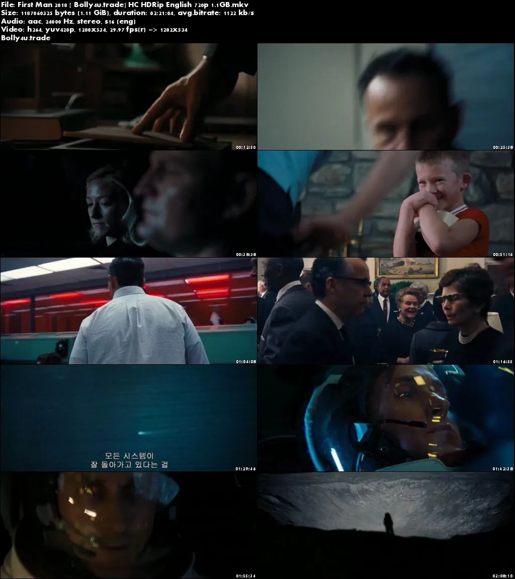 First Man 2018 HC HDRip 400MB English 480p Download