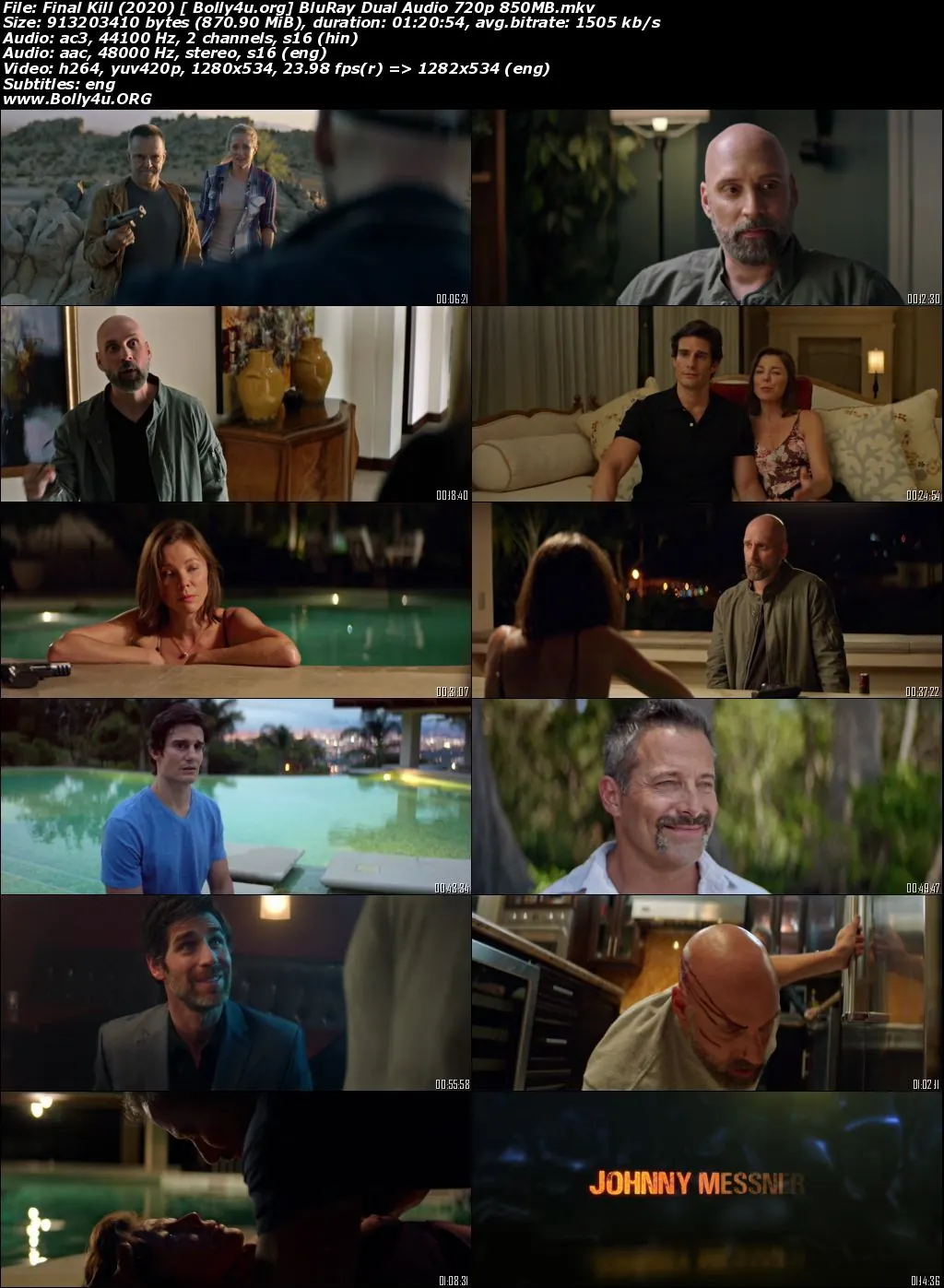 Final Kill 2020 BluRay 300Mb Hindi Dual Audio 480p Download