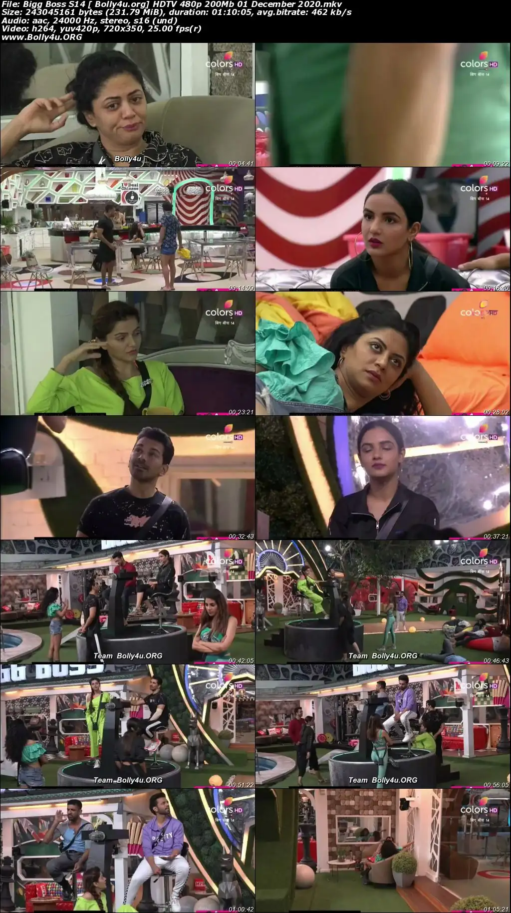 Bigg Boss S14 HDTV 480p 200Mb 01 December 2020 Download Bigg Boss S14 HDTV 480p 200Mb 01 December 2020 Download