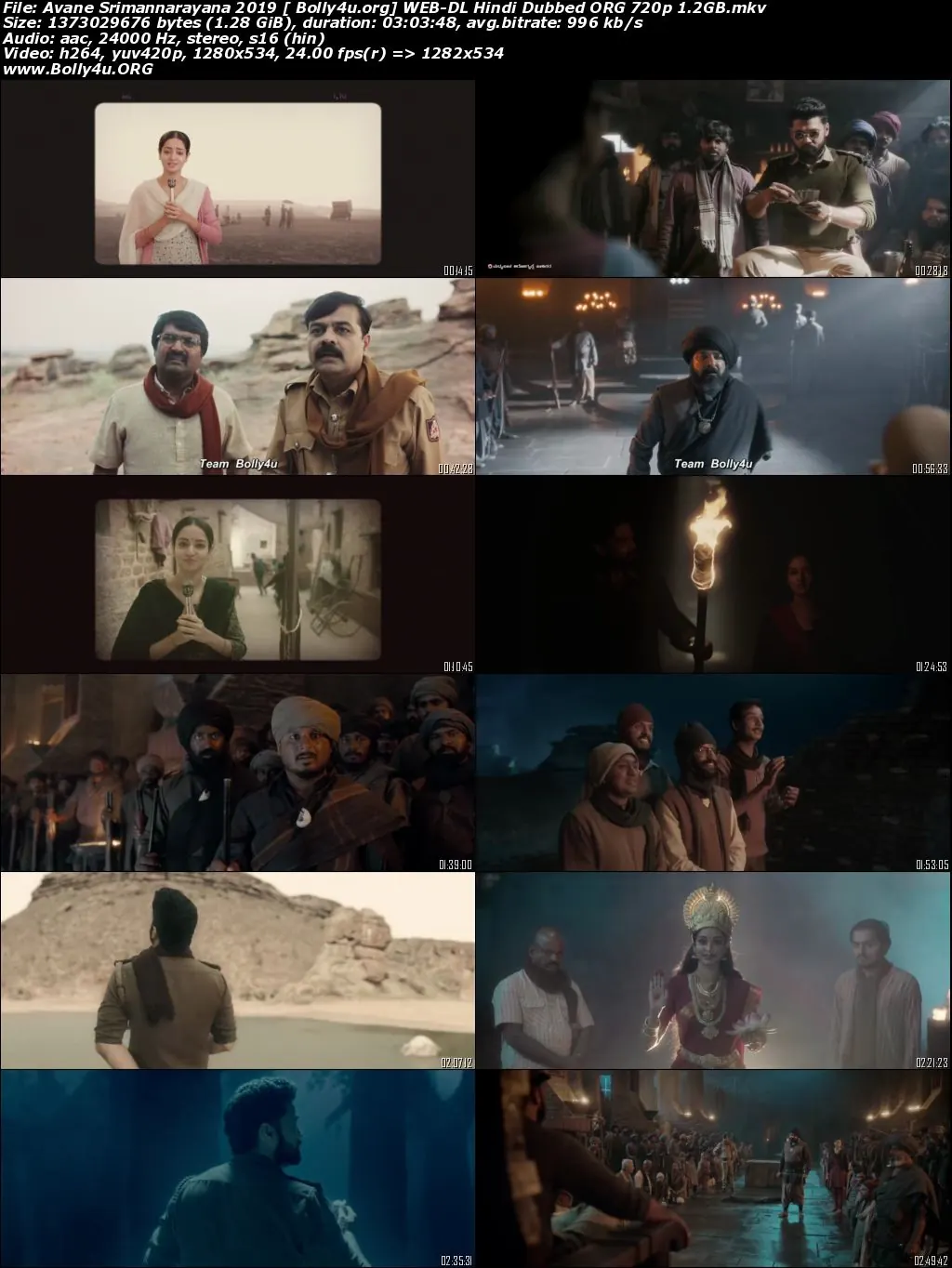 Avane Srimannarayana 2019 WEB-DL 1.2GB UNCUT Hindi Dubbed ORG 720p Download