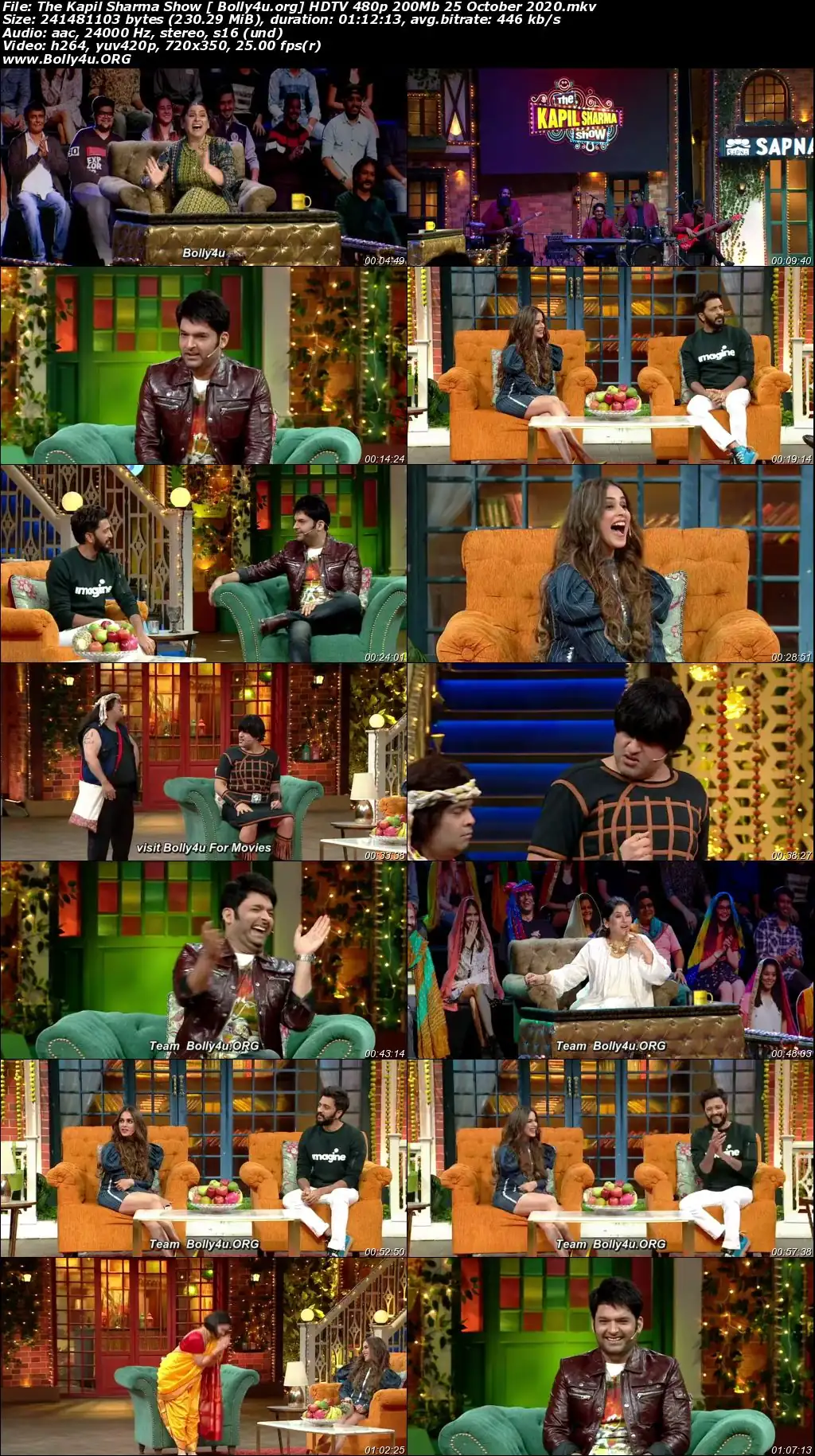 The Kapil Sharma Show HDTV 480p 200Mb 25 October 2020 Download