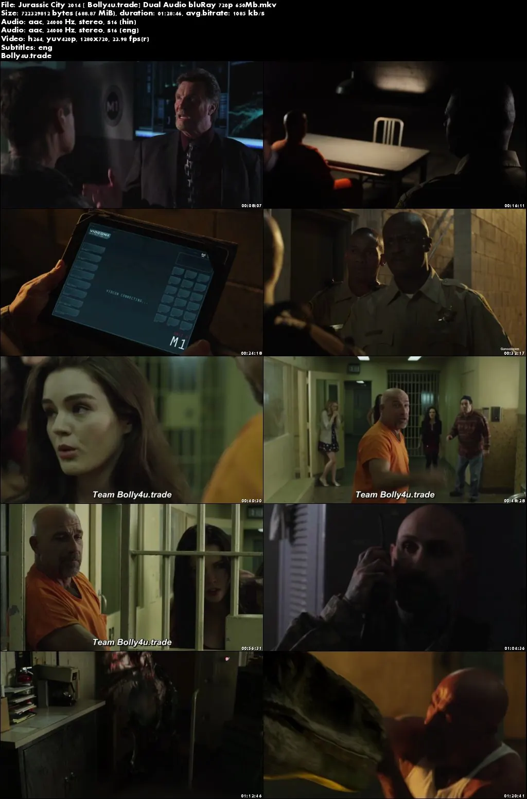 Jurassic City 2015 BluRay 650MB Hindi Dual Audio 720p Download