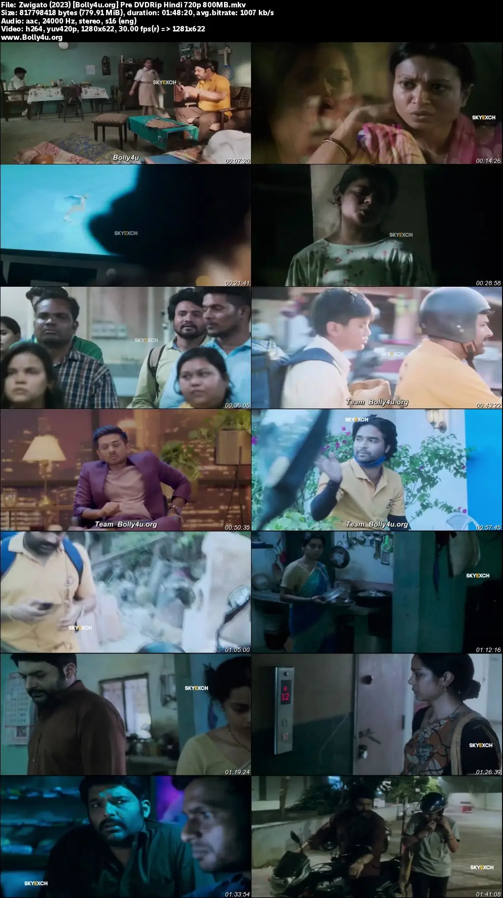 Zwigato 2023 Pre DVDRip Hindi Full Movie Download 1080p  720p  480p