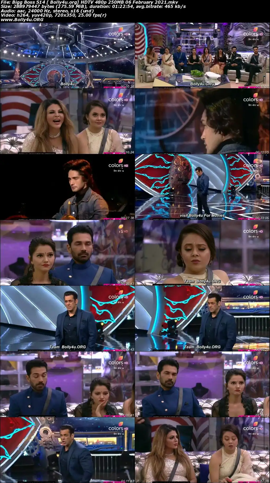 Bigg Boss S14 HDTV 480p 250MB 06 February 2021 Download