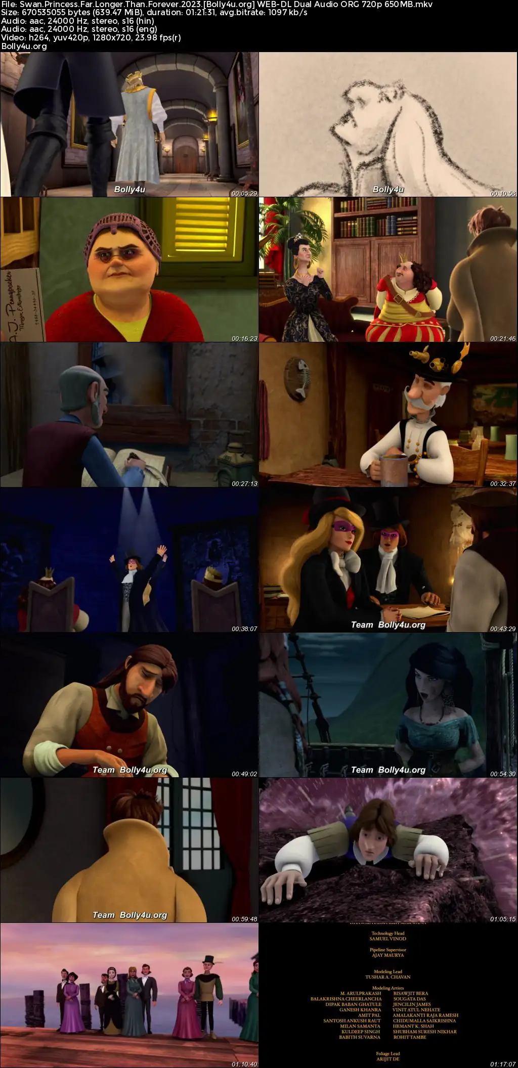 The Swan Princess Far Longer than Forever 2023 WEB-DL Hindi Dual Audio ORG Full Movie Download 1080p  720p  480p