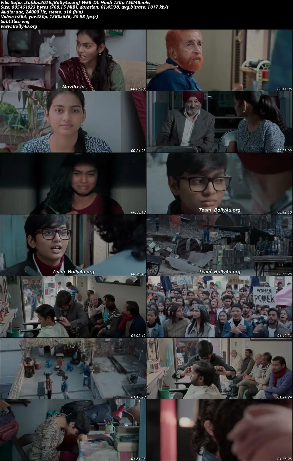 Safia/Safdar 2026 WEB-DL Hindi Full Movie Download 1080p  720p  480p