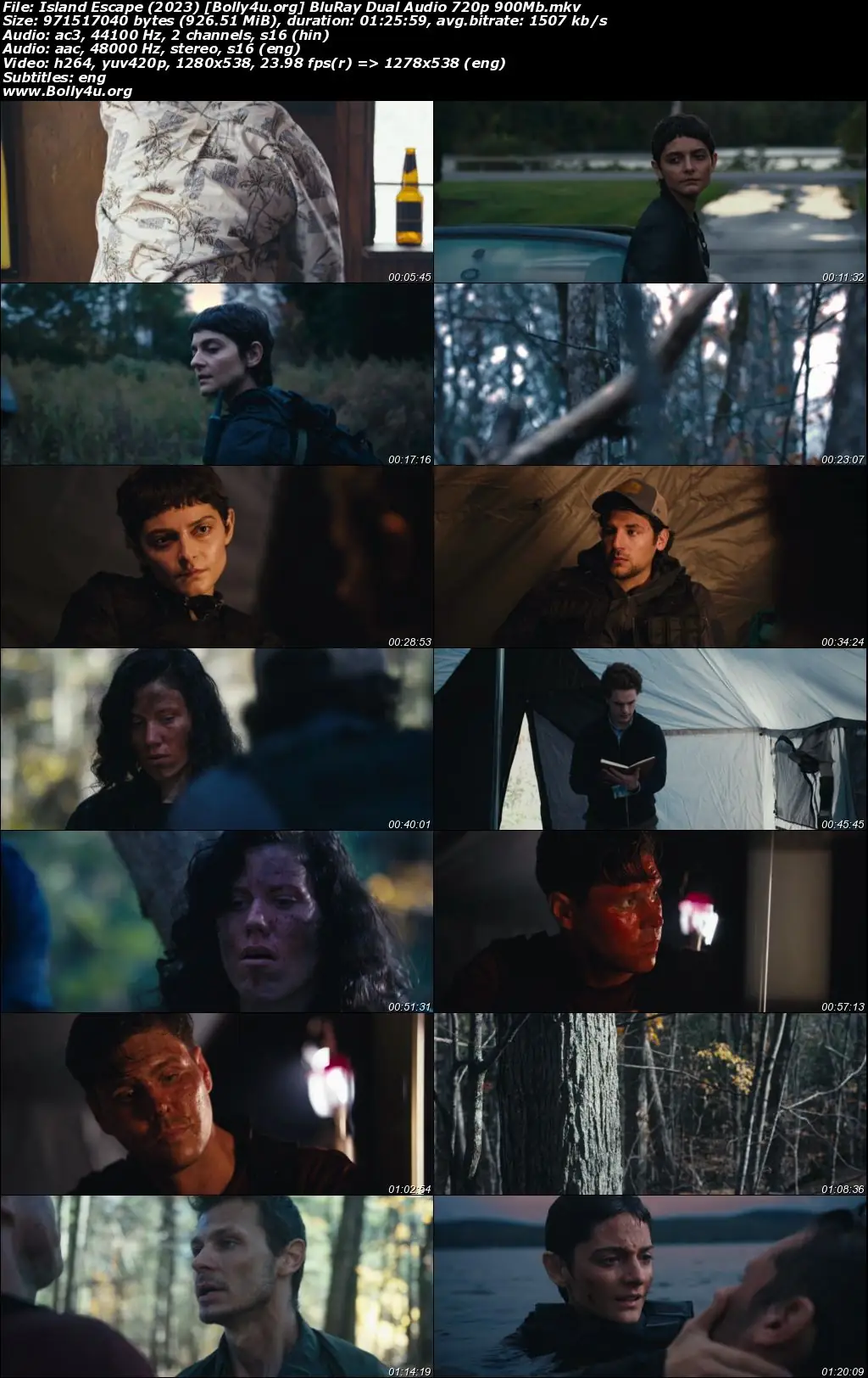 Island Escape 2023 BluRay Hindi Dual Audio Full Movie Download 720p  480p