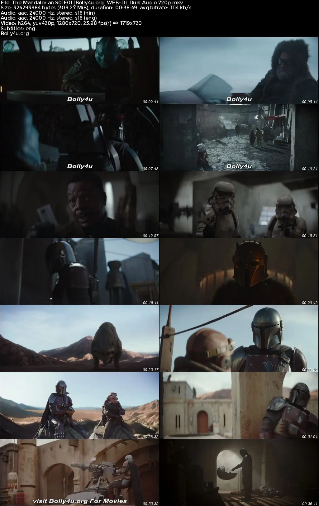 The Mandalorian 2019 WEB-DL Hindi Dual Audio ORG S01 Complete Download 720p  480p