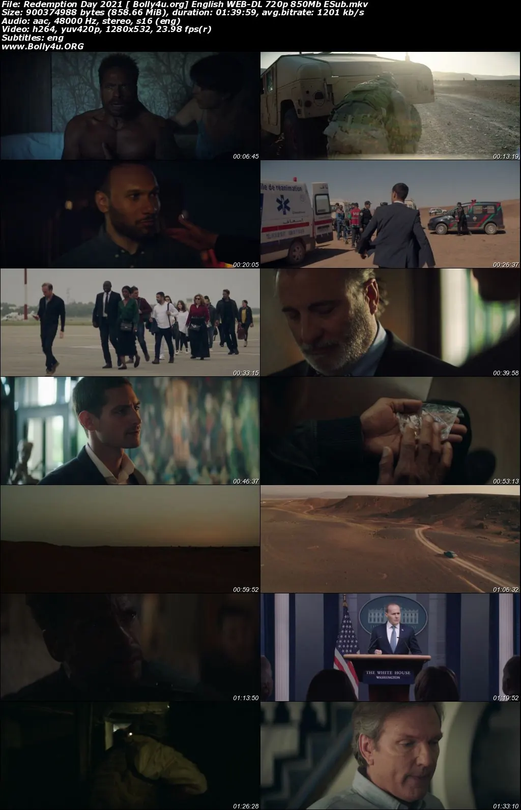 Redemption Day 2021 WEB-DL 300Mb English 480p ESub Download