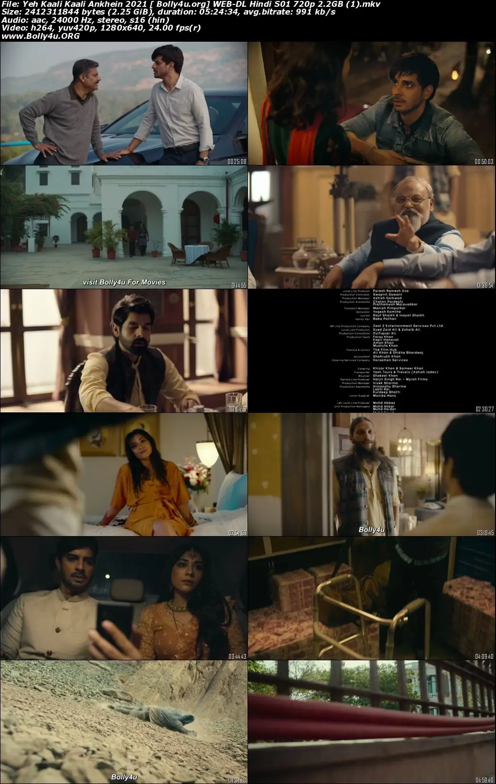 Yeh Kaali Kaali Ankhein 2021 WEB-DL 2.2GB Hindi S01 Download 720p
